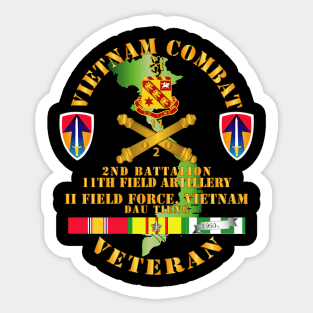 Vietnam Combat Veteran w 2nd Bn 11th FA w II Field Force Sticker